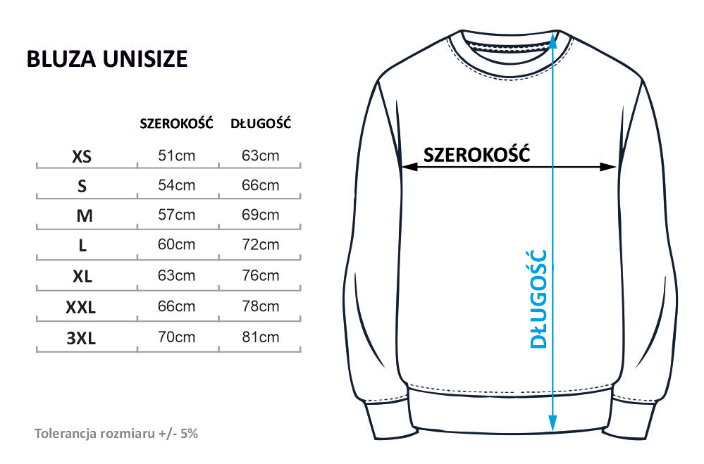 rozmiar bluza klasyczna